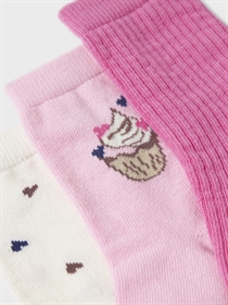 NAME IT 3-Pak Strømper Nala Peppercorn Sweetdreams Cloud Dancer